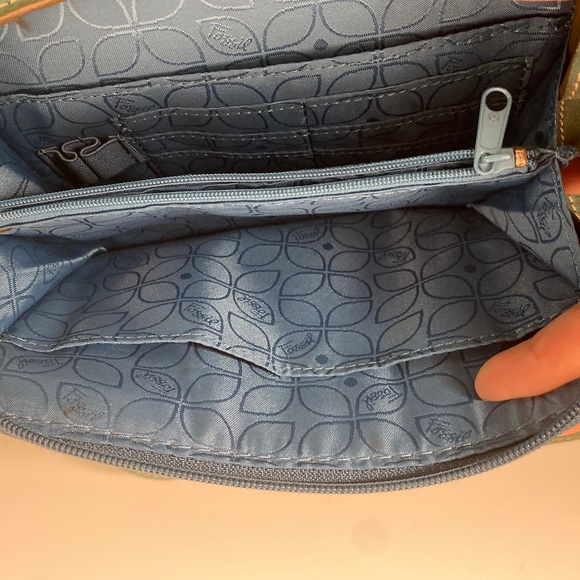 Teal Blue Leather Bag | Fossil - Picture 5 of 9